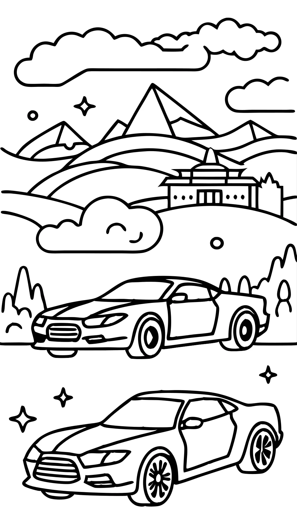 coloriages de voiture rapide